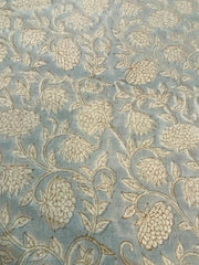 Yndelle Block Print Handloom Linen Fabric